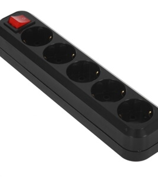 Сетевой фильтр 5bites GARDA SP5B-530 5S, 3x0.75 мм2, 3 м, черный