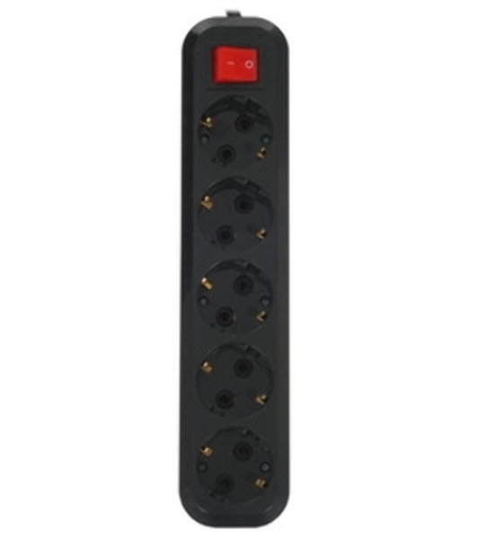 Сетевой фильтр 5bites GARDA SP5B-530 5S, 3x0.75 мм2, 3 м, черный
