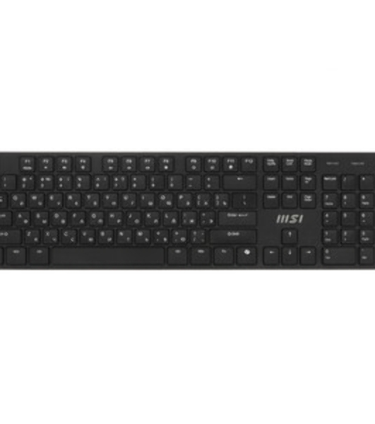 Комплект клавиатура+мышь MSI K200 Combo MS-8ZA4 беспроводной, USB, 1600 DPI, чёрный