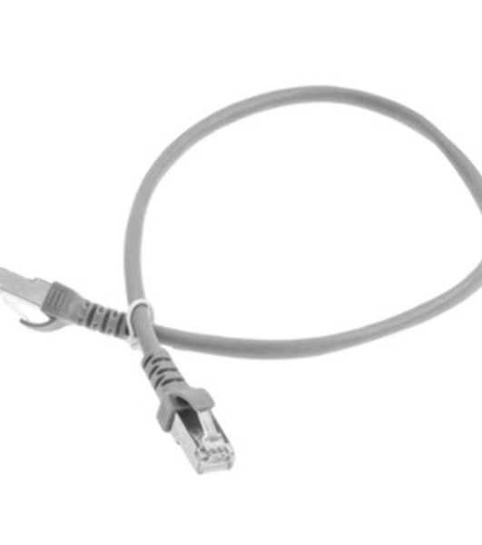 Патч-корд ExeGate FTP-RJ45-RJ45-C5e-CU-0,5M-GY, FTP, cat.5e, 0.5м, медь, серый