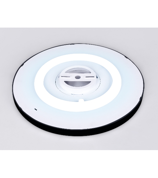 Потолочный светодиодный светильник Ambrella light FZ3055 BK черный IP44 33W+10W 6400+6400К D370*40 (Без ПДУ)