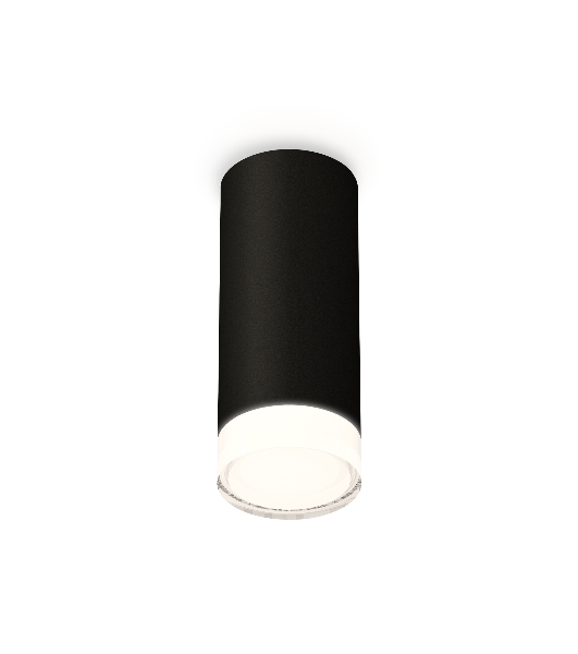 Светильник Ambrella Light XS7443014 SBK/FR/CL черный песок/белый матовый/прозрачный MR16 GU5.3 (C7443, N7160)
