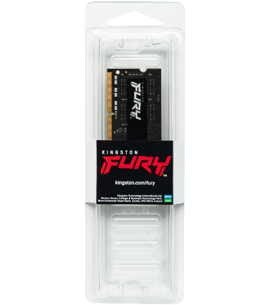Оперативная память Kingston Fury Impact, DDR4, 8GB (1x8GB), 3200MHz, CL20, SO-DIMM