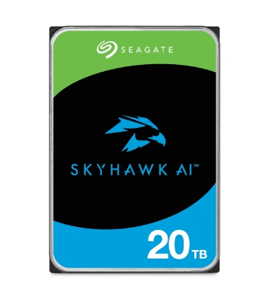 Жесткий диск Seagate SkyHawk AI ST20000VE002 20Tb, 3.5', 7200 RPM, SATA-III, 512e, 256MB, для систем видеонаблюдения