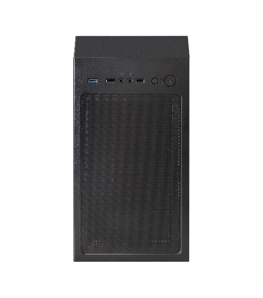 Компьютерный корпус Miditower ExeGate EVO-8243-EVO800 (ATX, БП EVO800RGb с вент. 12 см, 2хUSB+1хUSB 3.0, черный, 3 вент. с RGb подсветкой, боковая панель - закаленное стекло)