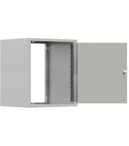 Шкаф коммутационный NTSS LIME (NTSS-WL12U5545GS) настенный 12U 550x450мм пер.дв.стекл несъемн.бок.пан. 30кг серый 110град. IP20
