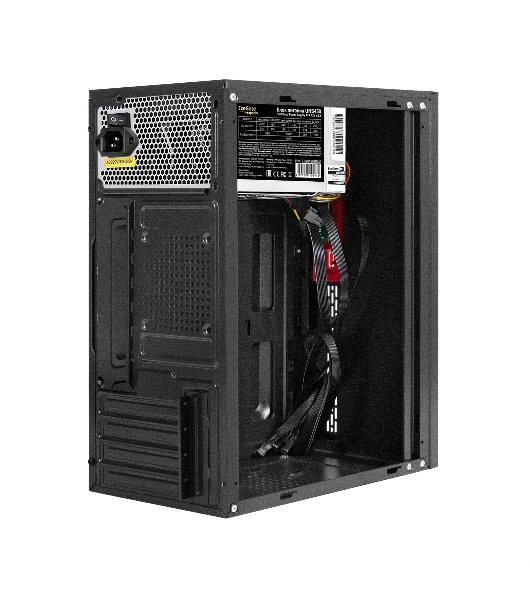 Компьютерный корпус Minitower ExeGate BAA-403-UNS450 (mATX, БП UNS450 с вент. 12см, 2*USB, HD Audio, черный)