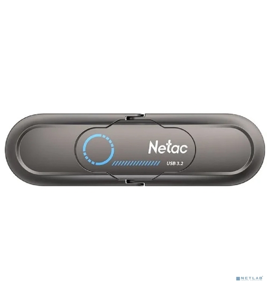 Флешка USB Netac US9 (NT03US9C-256G-32TA), 256Gb, USB 3.2 Gen2 Type-A/USB Type-C, R/W 1000/900, серебристый