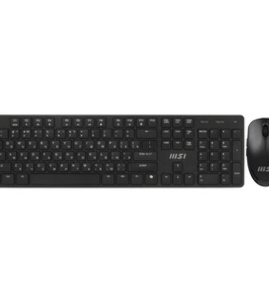 Комплект клавиатура+мышь MSI K200 Combo MS-8ZA4 беспроводной, USB, 1600 DPI, чёрный