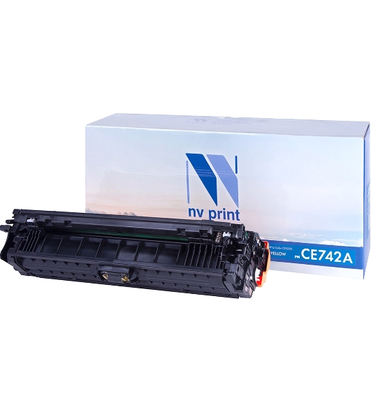 Картридж лазерный NVPrint совместимый HP CE742A Yellow для LJ Color CP5220 (7300k)