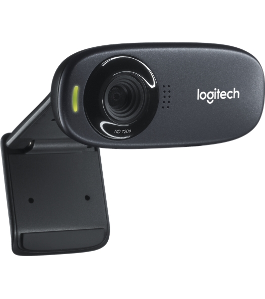 Веб-камера Logitech C310 HD 1280x720, 30 кадр/с, USB Type-A, микрофон (шумоподавление), автоосвещение, универсальное крепление