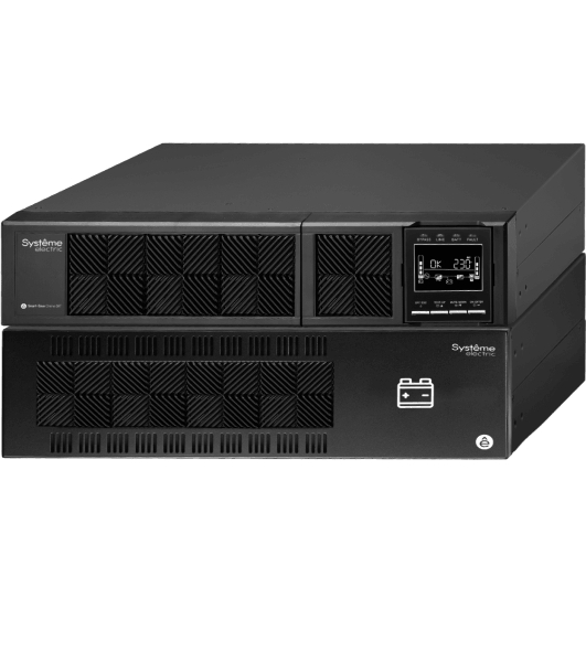 Источник бесперебойного питания Systeme Electriс Smart-Save Online SRT, 5000VA/5000W, On-Line, Extended-run, Rack 2U+3U(Tower convertible), LCD, Out: Hardwire, SNMP Intelligent Slot, USB, RS-232, Pre-Inst. Web/SNMP