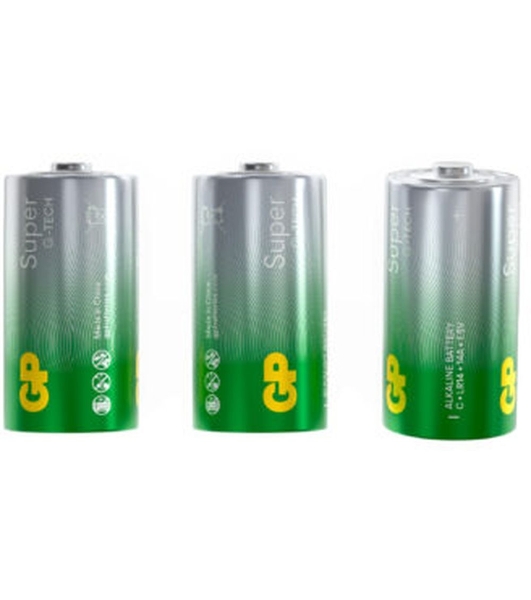 Алкалиновые батарейки GP Super Alkaline G-Tech 14А типоразмера C - 2 шт. на блистере (2 шт.)