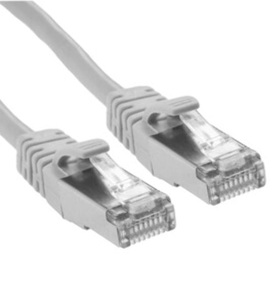 Патч-корд ExeGate FTP-RJ45-RJ45-C5e-CU-2M-GY, FTP, cat.5e, 2м, медь, серый