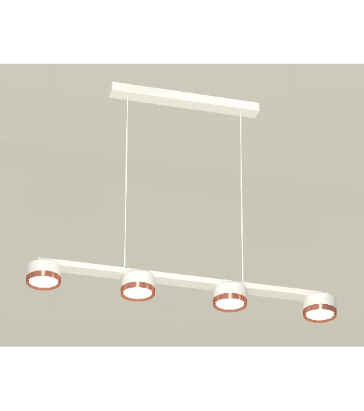 Светильник Ambrella light XB9151153/4 SWH/PPG белый песок/золото розовое полированное GX53 (C9151, N8126)