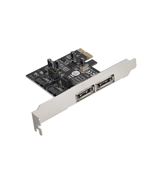 Контроллер ExeGate EXE-501 PCI-E 2.0, SATA3 6Gb/s, 2 int+2 ext (OEM)