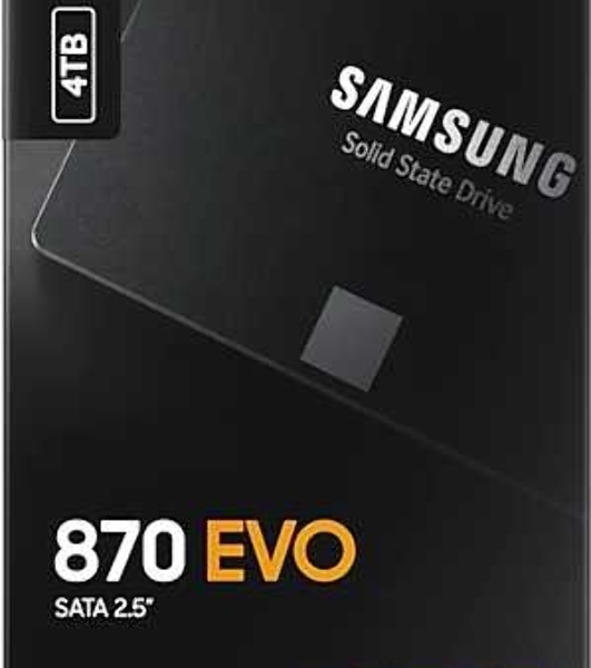 Накопитель SSD Samsung 4Tb 870 EVO, V-NAND, 2.5', SATA III, [R/W - 530/560 Mb/s]