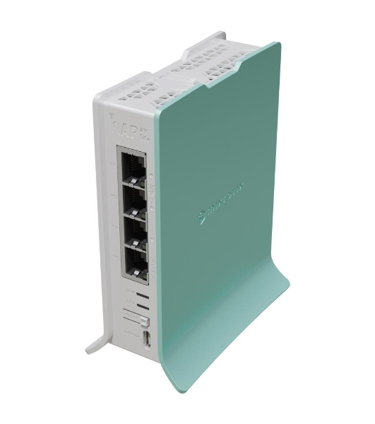 Роутер беспроводной MikroTik hAP ax lite (L41G-2AXD) AX600 10/100/1000BASE-TX голубой