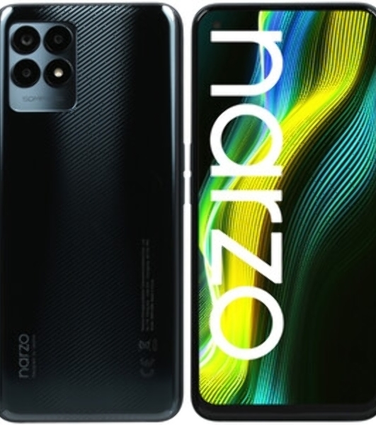 Дисплей для Realme Narzo 10, Narzo 10A в сборе с тачскрином черный