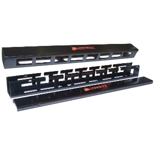 Органайзер LANMASTER (LAN-ORG/CV-1U) кабельный 19' c крышкой. 1U
