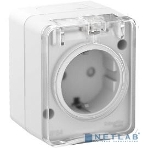 Розетка 1-м ОП AtlasDesign Profi54 16А IP54 250В с заземл. защ. шторки белый SchE ATN540145, фото6