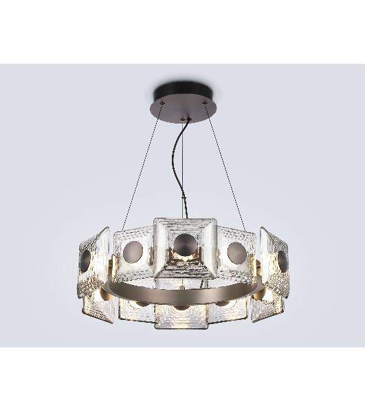Светильник Ambrella light LH31024 GR/SM серый/дымчатый 56W 3000K D570*150