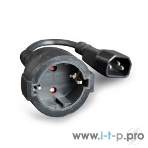 Удлинительный кабель питания Gembird/Cablexpert,C14 - евро-розетка, PC-SFC14M-01, фото2