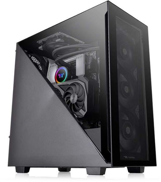 Компьютерный корпус Thermaltake Divider 300 TG черный без БП ATX 2x120мм 2xUSB 3.0 1xUSB3.1 audio front door bott PSU