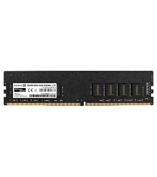 Оперативная память Exegate, DDR4, 32GB (1x32 GB), 3200 MHz, CL22, DIMM, OEM