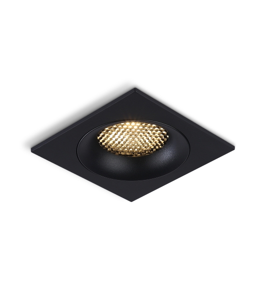 Светильник встраиваемый Ambrella light TN102729 BK черный GU5.3 92*92*23