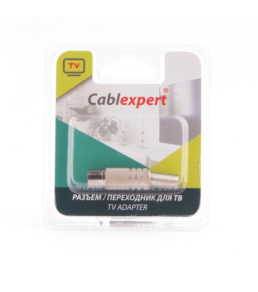 Разъем Cablexpert TVPL-02, TV (мама), блистер