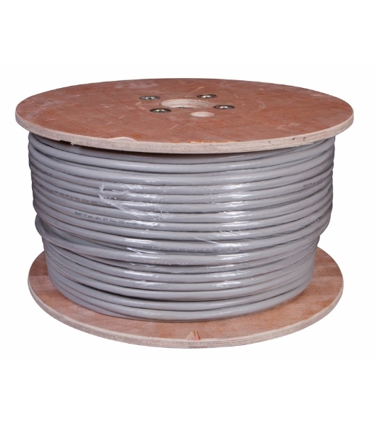 Кабель витая пара Rexant F/UTP, cat.5e, PVC, 25PR, 24AWG, INDOOR, SOLID, серый, 305м