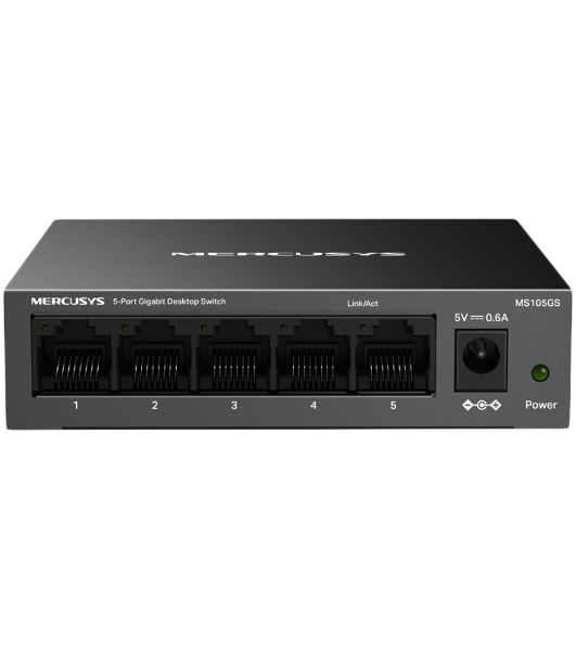 Коммутатор настольный Mercusys MS105GS с 5 гигабитными портам