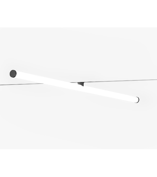 Трековый светильник GL2380 BK черный IP20 30W 3CCT 3000-6400K 48V 900*25*73