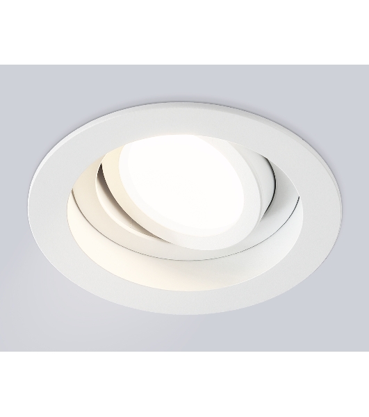 Встраиваемый поворотный точечный светильник Ambrella light TN102755 WH белый IP20 GU5.3 D98*32