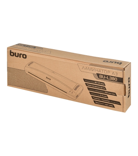 Ламинатор Buro BU-L380, 2 вала, A3, 125мкм, 250 мм/мин