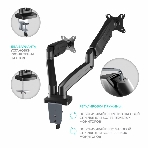 Кронштейн ONKRON G160 для монитора 13'-32' настольный, черный, фото13
