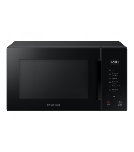Микроволновая печь Samsung MS23T5018AK/BW черный, 23 л, 800 Вт, переключатели - сенсор