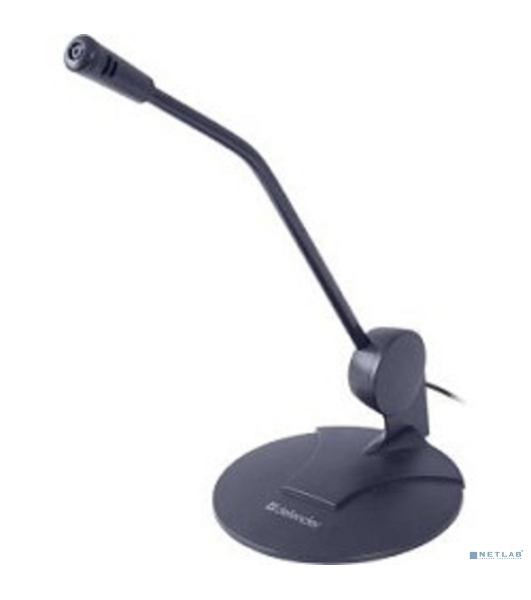 Микрофон Defender MIC-117 черный, кабель 1.8 м
