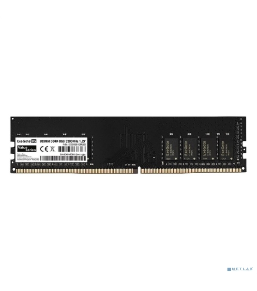 Оперативная память ExeGate, DDR4, 8GB (1x8 GB), 3200 MHz, CL19, DIMM