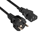 Кабель питания ExeGate Power PC-1P (Евровилка Schuko->C13, VDE-250V-3*1.0мм2, медь, черный, 16A, 1м), фото2