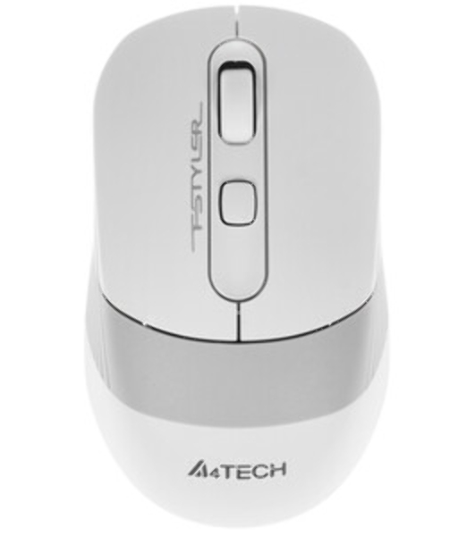 Мышь беспроводная A4Tech Fstyler FG10 белый/серый, 2000 dpi, радиоканал, USB, кнопки - 4