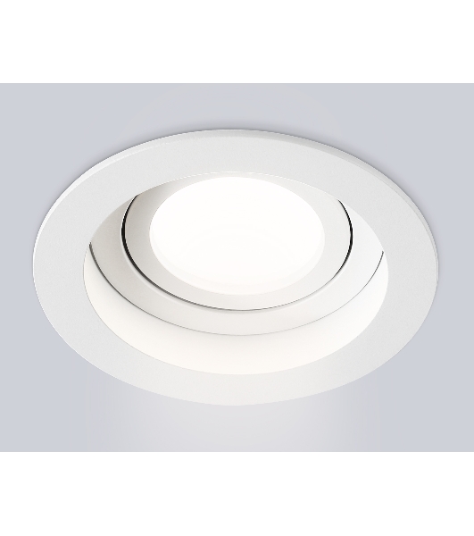 Встраиваемый поворотный точечный светильник Ambrella light TN102755 WH белый IP20 GU5.3 D98*32