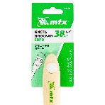 Кисть плоская 'Евро' 1.5', смешанная щетина, деревянная рукоятка MTX, фото2