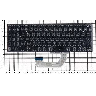 Клавиатура для ноутбука Asus UX561UD Q535UD черная без рамки, с подсветкой