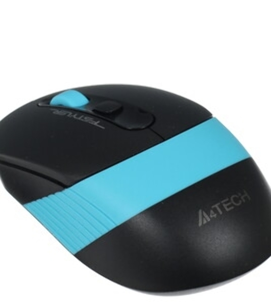 Мышь беспроводная A4Tech Fstyler FG10 черный/синий, 2000 dpi, радиоканал, USB, кнопки - 4