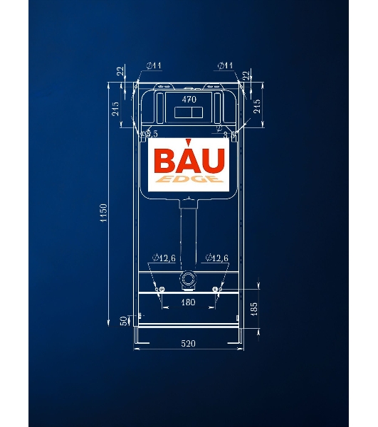 Комплект BAU 6 в 1: инсталляция BAU PRO, унитаз подвесной безободковый вихревой со скрытым сливом Bau Nimb Hurricane3, сиденье дюропласт микролифт, клавиша серый металлик/вставка хром