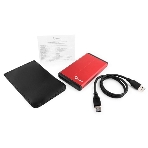 Внешний корпус 2.5' Gembird EE2-U3S-2, красный, USB 3.0, SATA, фото4