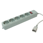 Сетевой фильтр PC Pet AP01006-E-GR 1.8м, 5 розеток, серый, фото4