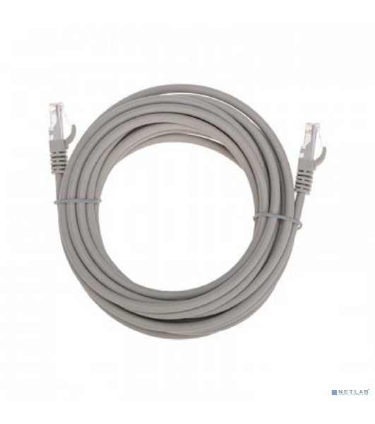 Патч-корд U/UTP Rexant cat.6, RJ45-RJ45, неэкранированный, 26AWG, LSZH, серый, 5 м